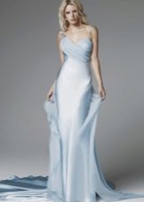 Abito da sposa dritto azzurro