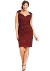 Apple draped evening dress with chest drapes