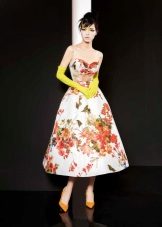 Midi evening dress color