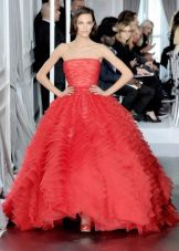 Wedding dress red from Christian Dior