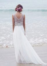 Empire Back Wedding Dress with Empire Train