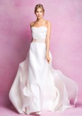 Minimalism style wedding dress