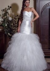  Mermaid Wedding Dress with Full Skirt