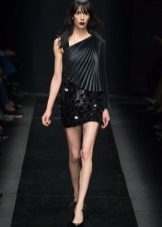 Asymmetric short dress for the New Year