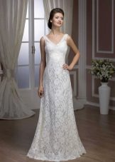 Straight lace wedding dress from Hadassah