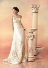Wedding dress from the Hellas collection on one shoulder