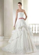  San Patrick Dreams Red Sash Wedding Dress