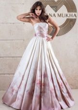 Wedding dress from Oksana Mukha with print