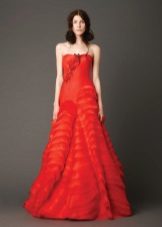 Vera Wong a-line red wedding dress