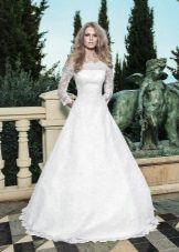 2014 Anne-Mariee Brautkleid mit schulterfreien Schultern