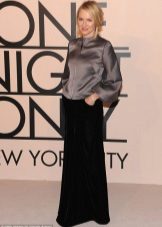 A jacket under a velvet dress