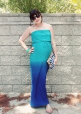 Turquoise blue dress
