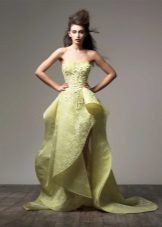 Asymmetrical Floor-Length Evening Dress