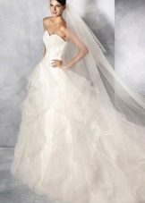 White One puffy wedding dress