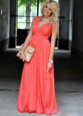 Maximum length coral dress