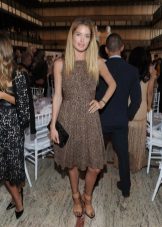 Fine print leopard dress for blonde