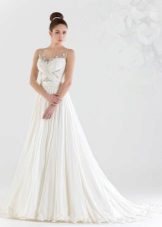 A-line Satin Wedding Dress