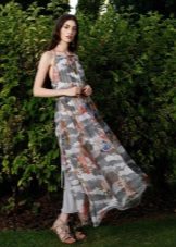 Chiffon Dress with Pattern