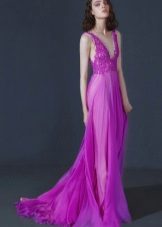 Purple chiffon dress