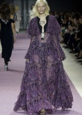 Sheer chiffon sheath dress