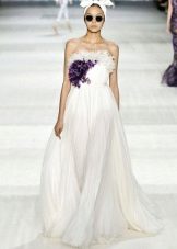 Giambattista Valli Wedding Dress with Black Flower