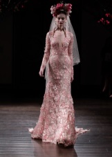 Wedding Dress by Naeem Khan Pink