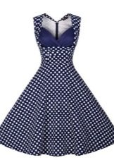 Beautiful Navy Polka Dot Dress