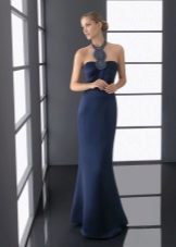 Long navy dress