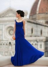 Long navy dress