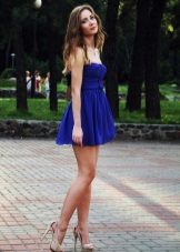 Navy High Waist Dress