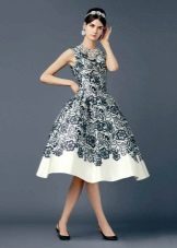 Black Lace Evening Dress