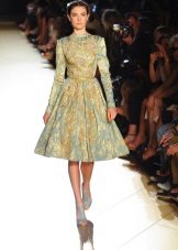 New print print evening gown