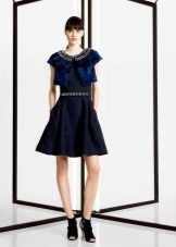 Blue midi dress with bolero