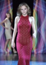 Crochet Burgundy Dress