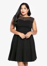 Black shift dress for obese girls