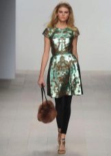 Shoes and bag for a colored dress