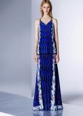 Colored blue sundress