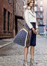 Colored dress with a jacket