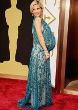 Maternity Green Lace Party Dress