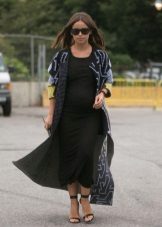 Maternity Long Black Maternity Dress