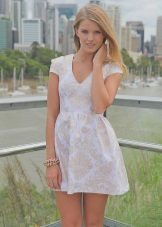 Milky dress for the blonde