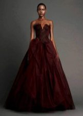 Vera Wong Burgundy Dress