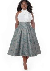 Vestit de cintura alta a l'espatlla completa