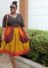 Vestit de cintura alta completa: color i part inferior inferior