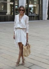 White date safari dress
