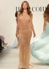 فستان ديسكو بلون اللحم