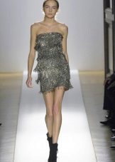 فستان ديسكو رمادي