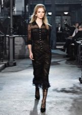 Chanel lace dress evening