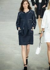Chanel Blue Simple Dress