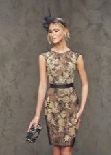 Office dress in a flower from Rosa Clara